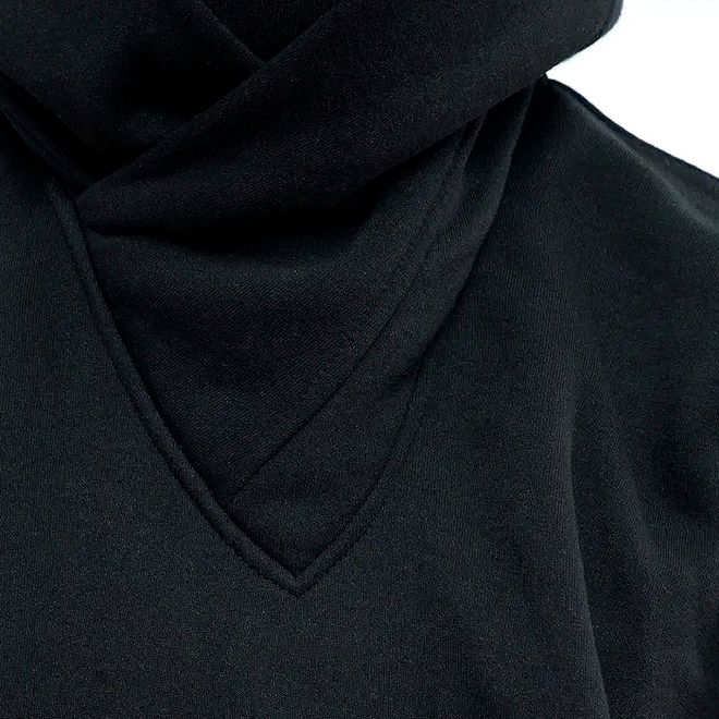 hoodie, oversized hoodie, japansk hoodie, ninja hoodie, polokrage hoodie, enfärgad hoodie