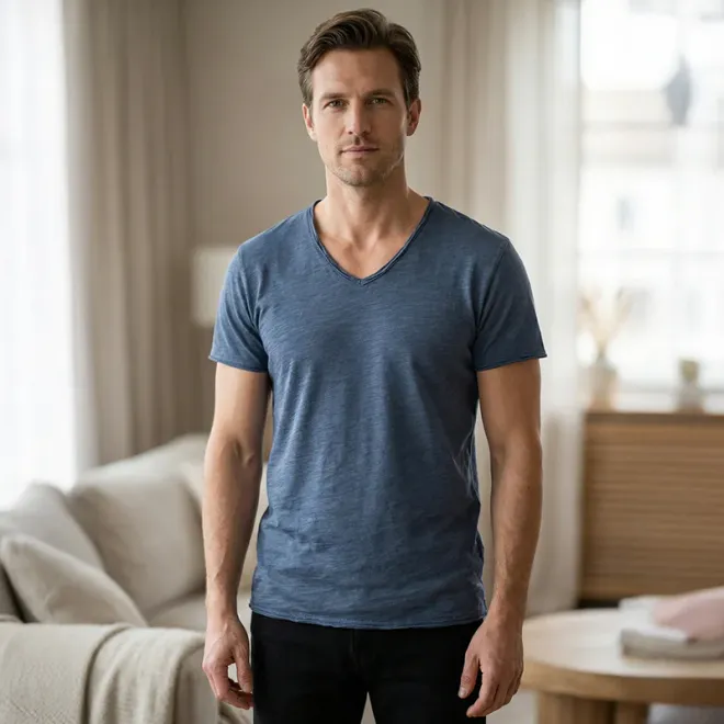 mens t shirt, cotton t shirt, v neck t shirt, slim fit t shirt, casual t shirt