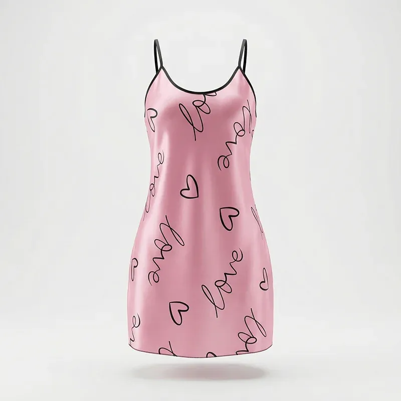 nightgown, women nightgown, nightdress, women sleepwear, sleep dress, spaghetti strap nightgown