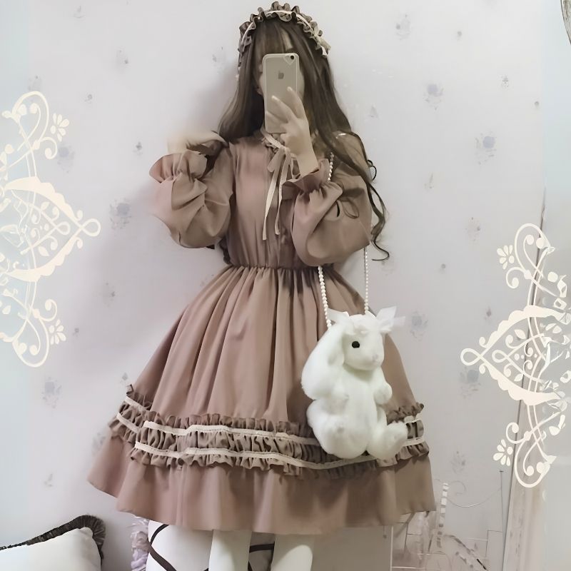 lolitaklänning, söt klänning, japansk klänning, japansk vintageklänning