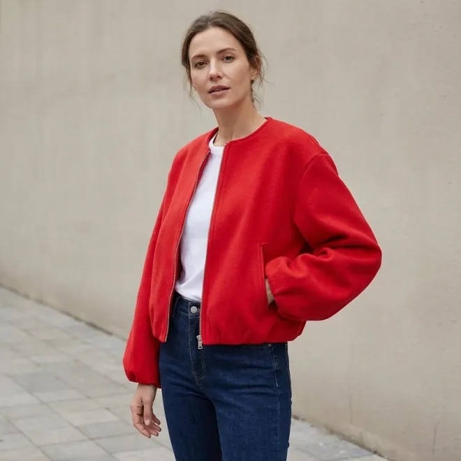 bomber jacket, womens bomber jacket, cropped bomber jacket, zipper jacket