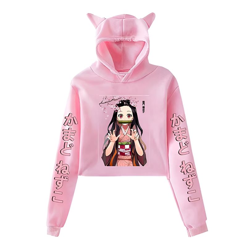 anime hoodie, hoodie med kattöron