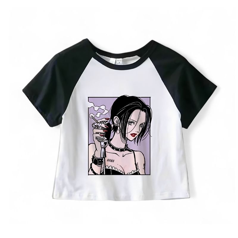 magtröja, t-shirt med anime-tryck