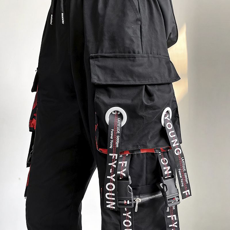 cargo-byxor, cargo-byxor dam, bylsiga byxor, streetwear-byxor, techwear-byxor